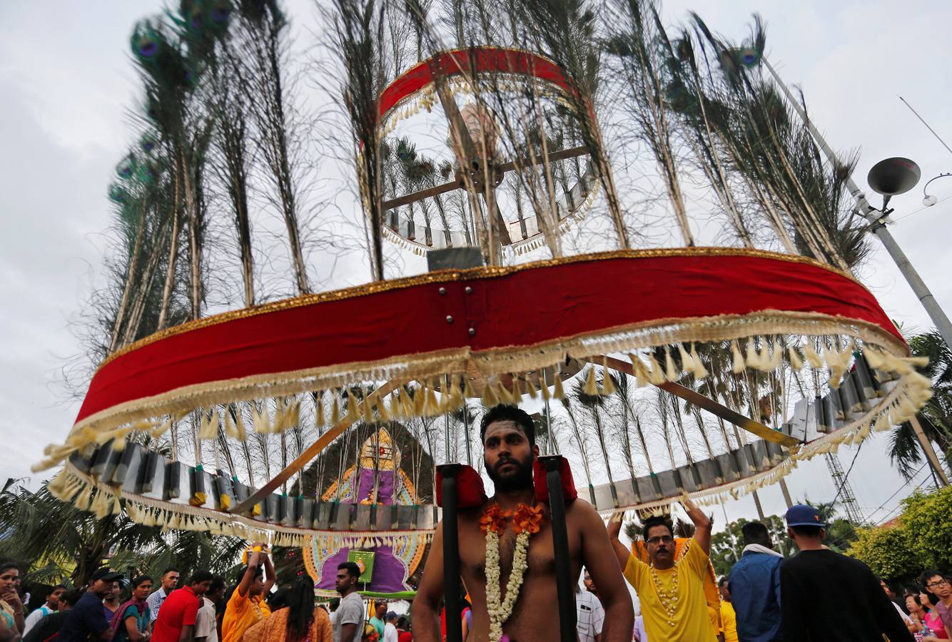 Los hindúes de Singapur celebran el Thaipusam con devoción