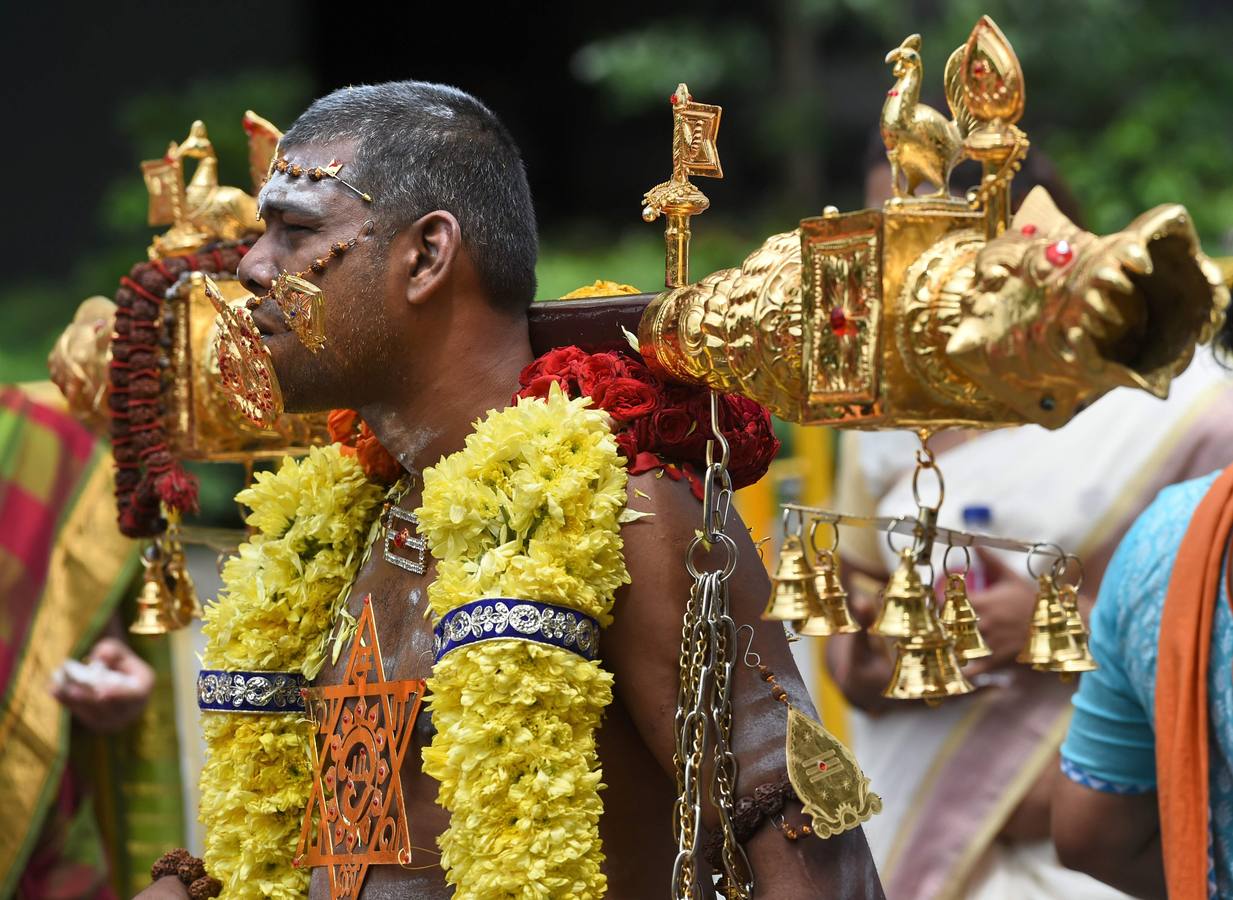 Los hindúes de Singapur celebran el Thaipusam con devoción