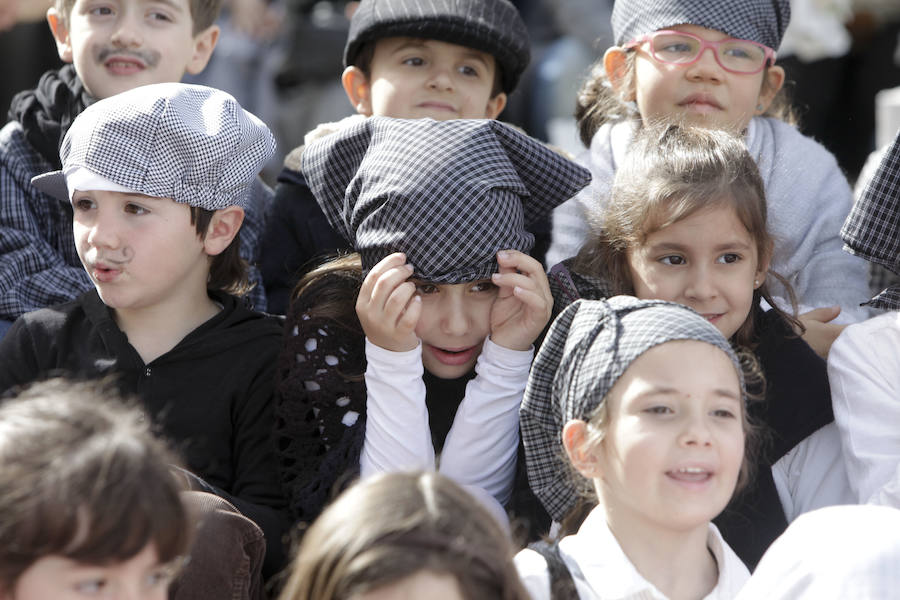 Lavanderas y aguadores, en la quema del Pelele