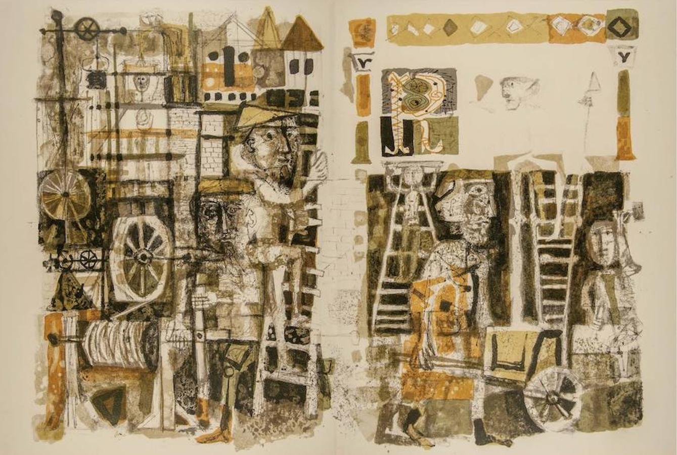 Gargantúa. Novela de François Rabelais con litografías de Antoni Clavé. Capítulo CCXXIV y CCXXV