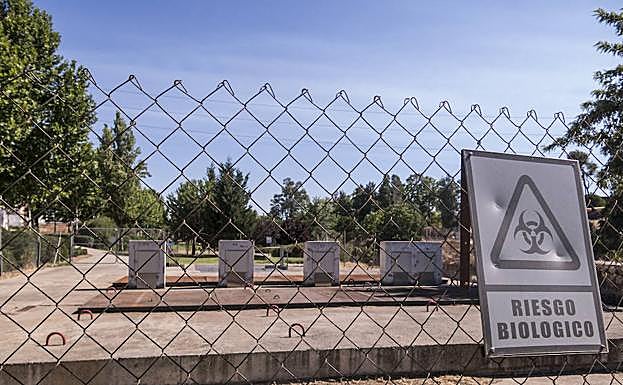 La estación de bombeo de San Roque, junto al puente de la Ronda Norte