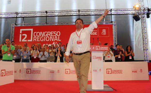 Guillermo Fernández Vara hoy en la clausura del Congreso