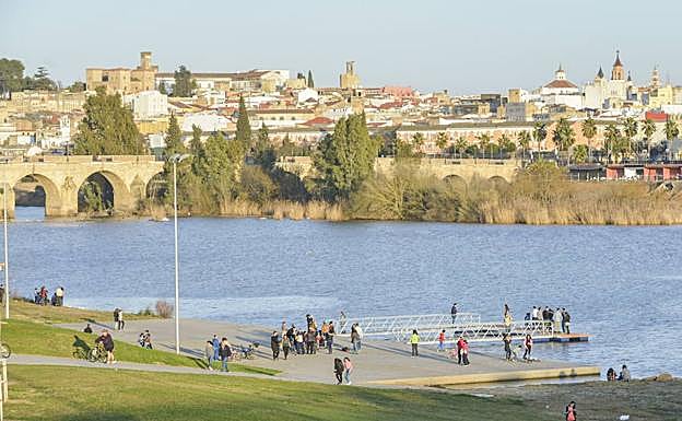 Parque de la margen derecha del río Guadiana. 