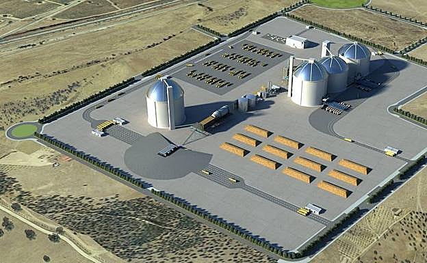 Imagen del proyecto de planta azucarera proyectada el polígono Expacio Mérida:: 