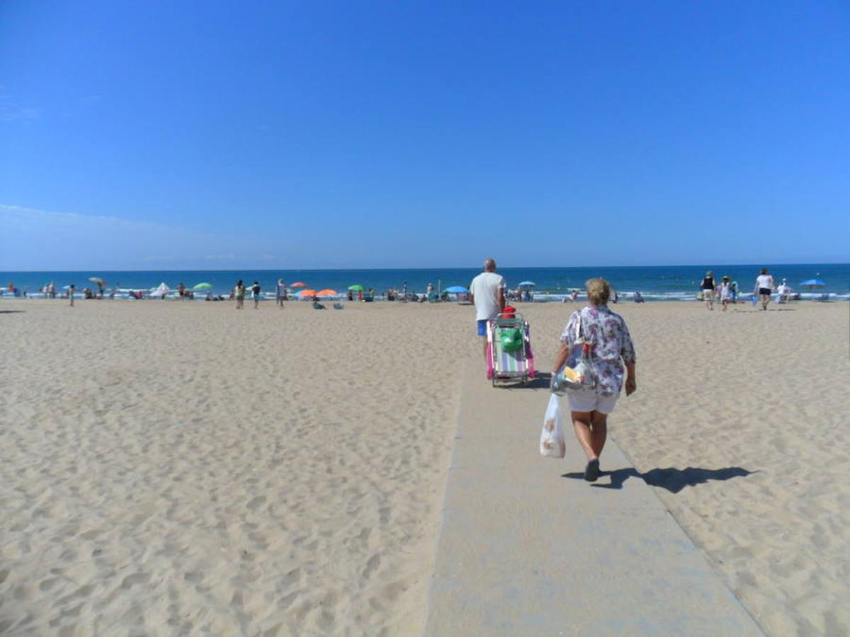 Playa en Punta Umbría este verano.