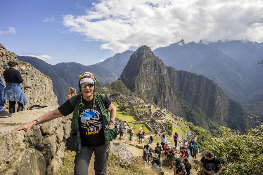 Françoise, en Machu Picchu.