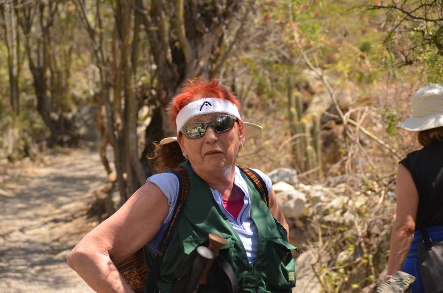 Françoise, en un tramo del Camino Inca.