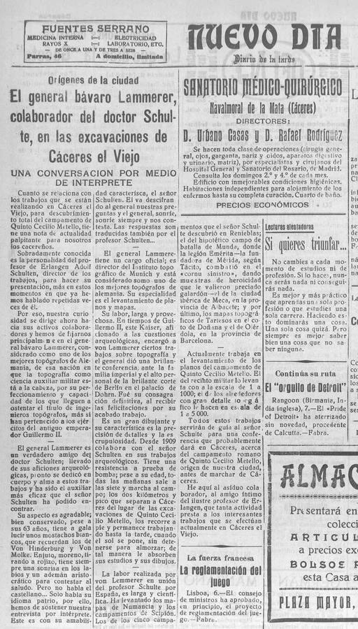 14-recorte de Prensa del Nuevo Día del 8 de septiembre de 1927