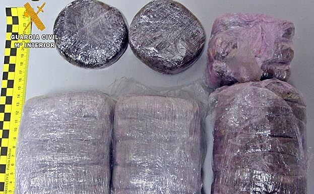 Droga incautada a los dos vecinos de Jaraíz de la Vera