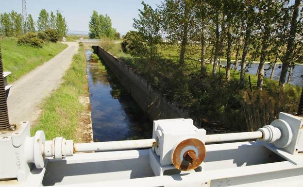 Imagen de un canal de regadío en Extremadura.