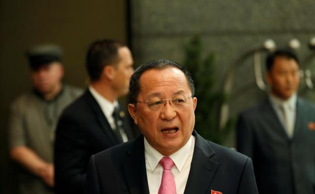 El jefe de la diplomacia norcoreana, Ri Yong-Ho.