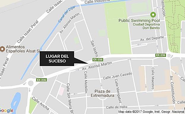 Un varón de 52 años, herido tras ser atropellado en Don Benito