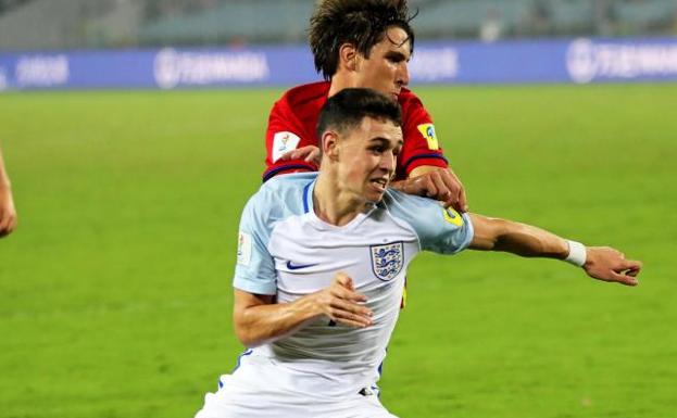 Foden, Balón de Oro del Mundial sub-17, durante la final ante España. 