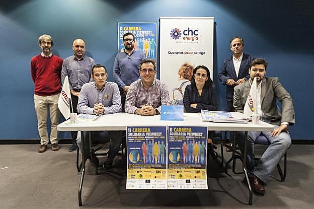 Presentación ayer de la carrera en Caixabank. :: j. rey