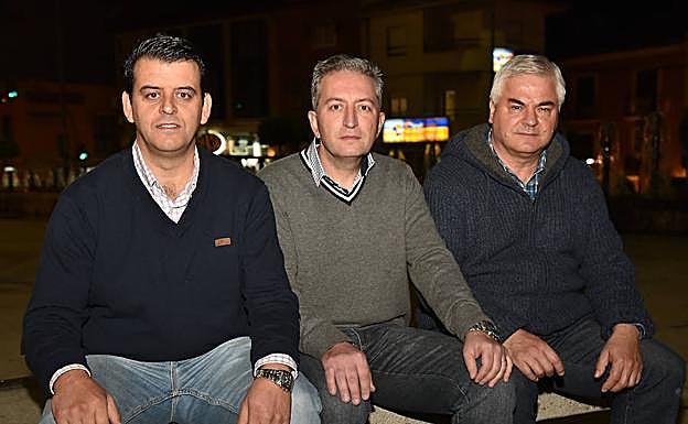 Heliodoro López Vicente, Víctor Manuel León Batalla y Francisco Lérida Cintas.