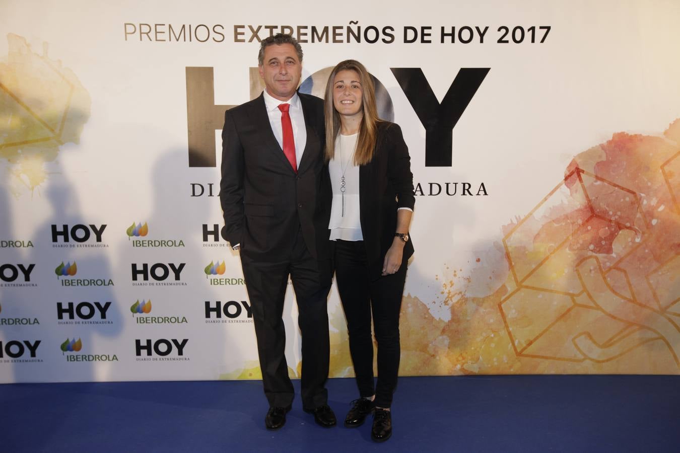 Los invitados que asistieron a la gala de Extremeños de HOY, posaron en el photocall 