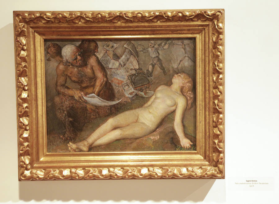 Pertenecen a la Fundación Caja Extremadura y se trata de obras de Bermudo, Sánchez-Varona o Hermoso, entre otros