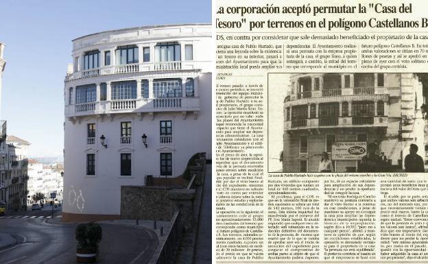 La 'Casa del Tesoro' y la noticia del Diario HOY en 1991.
