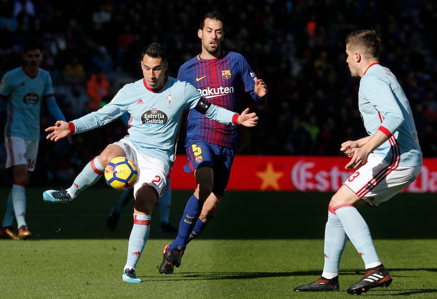 Barcelona y Celta empataron a dos en un partido loco correspondiente a la jornada 14 de Liga. Aspas adelantó al Celta a los 20 minutos pero Messi no tardó en responder marcando el empate. Suárez puso la ventaja pero Maxi Gómez, tras una genial asistencia de Aspas, anotó para poner la igualdad. 