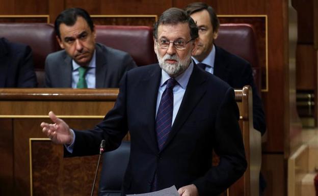 Rajoy en el Congreso.