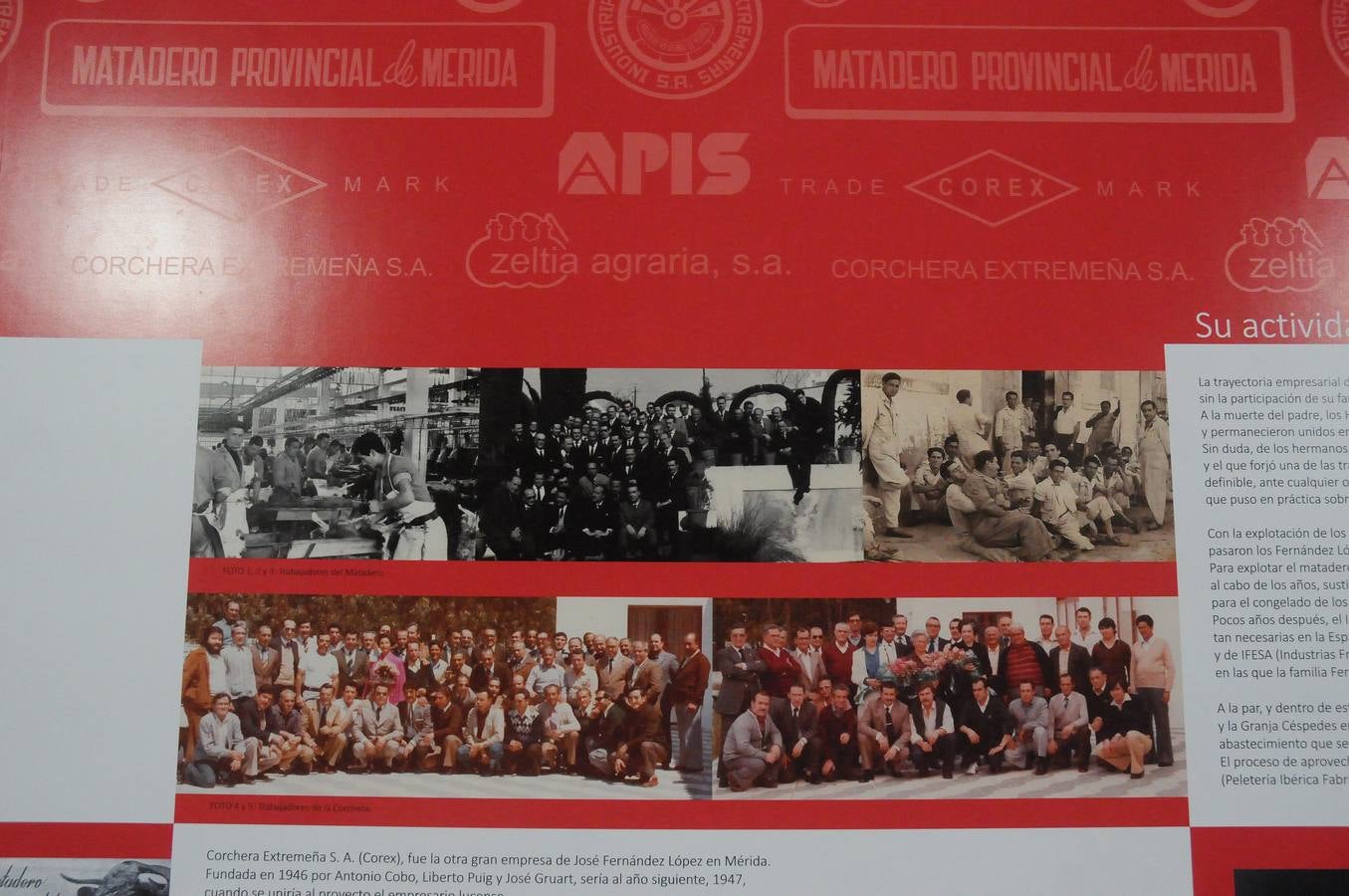 Ya se puede ver en el centro cultural Alcazaba la exposición ‘Cuando sonaba la sirena. José Fernández López y la Mérida industrial’, que fue inaugurada por el alcalde, la secretaria general de Cultura de la Junta de Extremadura, Miriam García, y Luis Fernández, hijo del industrial.