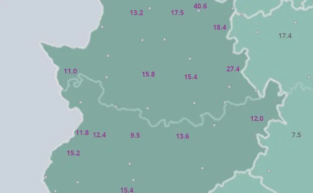 Madrigal de la Vera, Piornal y Tornavacas, las localidades más lluviosas de España este viernes