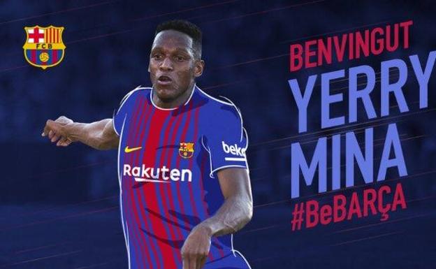 El Barcelona ficha a Yerry Mina