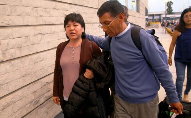 Alejandra Ayala y Marcelo Salazar, padres de Nathaly Salazar.