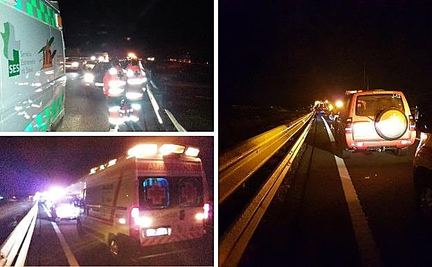 Imágenes del accidente.