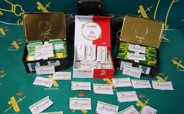 La Guardia Civil ha interceptado 319 dosis de productos que contenían sibutramina.