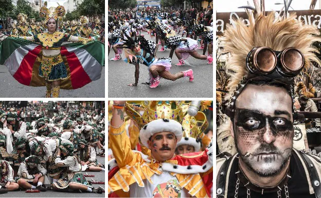 Imagen. Fotos de las comparsas que han desfilado del puesto 26 al 50 del Carnaval de Badajoz