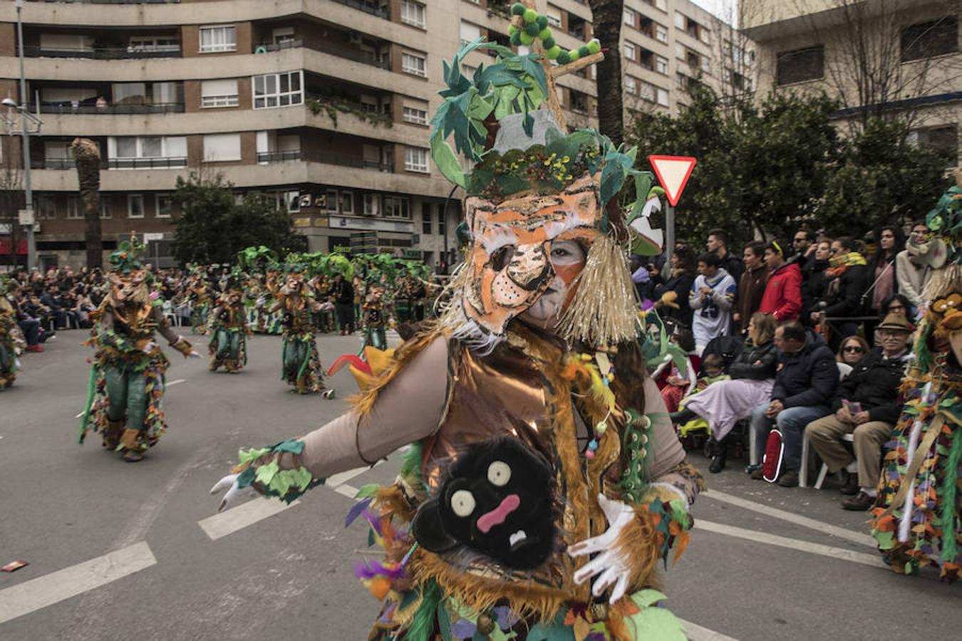 La comparsa La Movida se ha inspirado este año en 'El Libro de la Selva'. En su disfraz se aprecian personajes como Bagheera, Baloo, Mowgli y Shere Khan