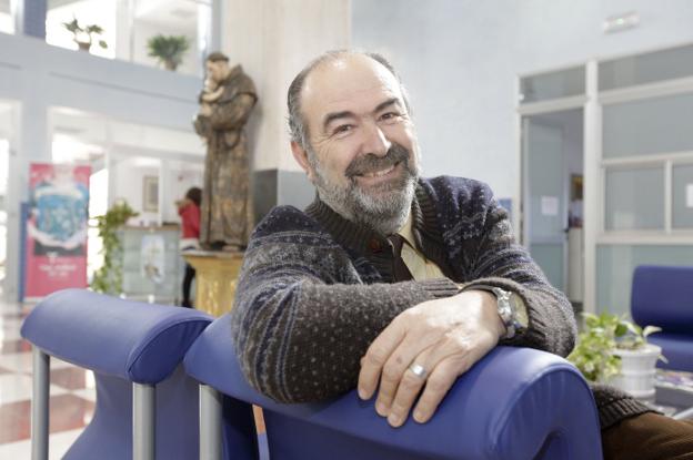 Damián Niso Chaves, ayer en el colegio San Antonio. :: l. cordero