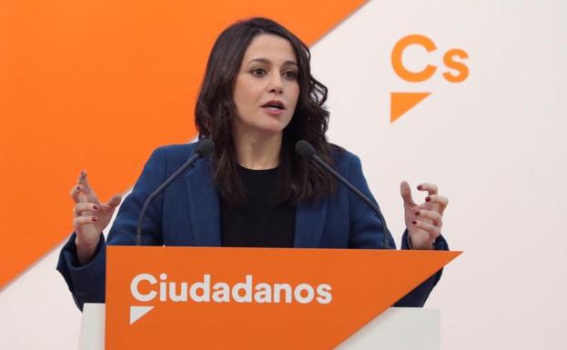 La líder de Ciudadanos en Cataluña, Inés Arrimadas.