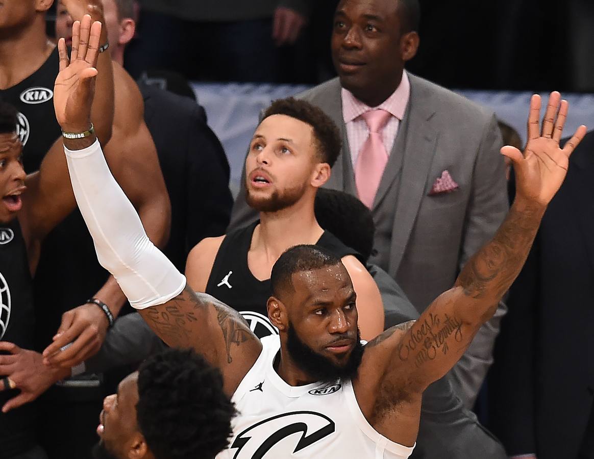 Las mejores imágenes del All Star de la NBA en el que LeBron James ha sido elegido el MVP.