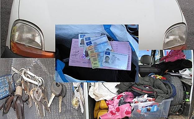 Algunos de los objetos sustraídos.