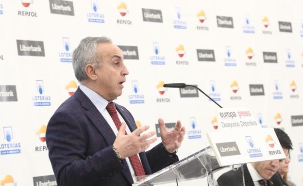 Alejandro Blanco, durante un desayuno informativo. 