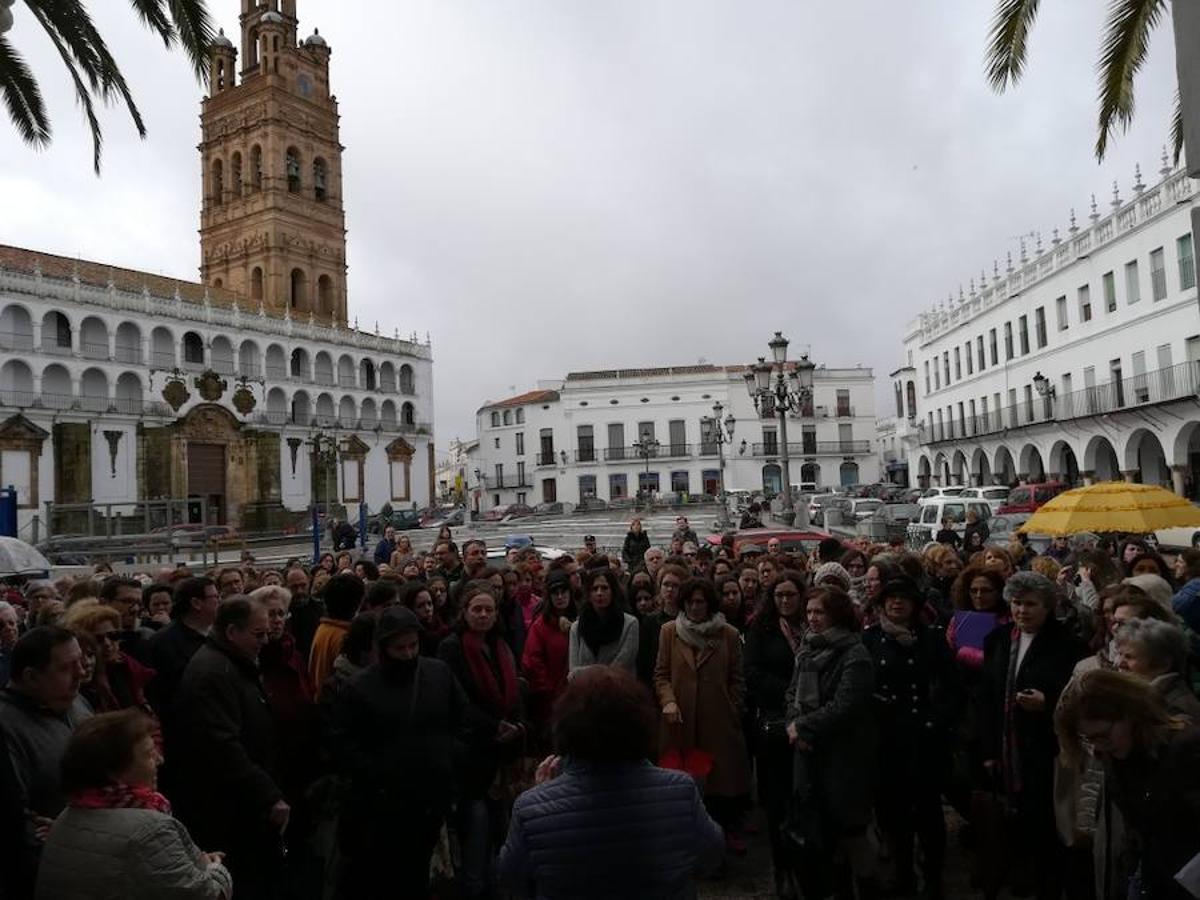 Manifestación en Llerena.