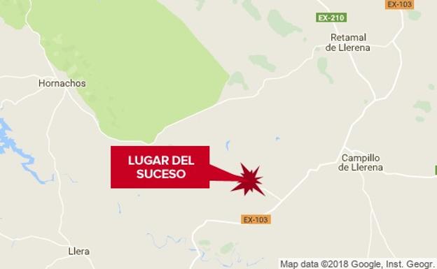 Un hombre de 32 años resulta herido en un accidente laboral en Campillo de Llerena 