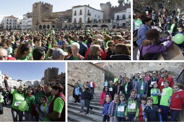 4.000 personas marchan en Cáceres contra el cáncer