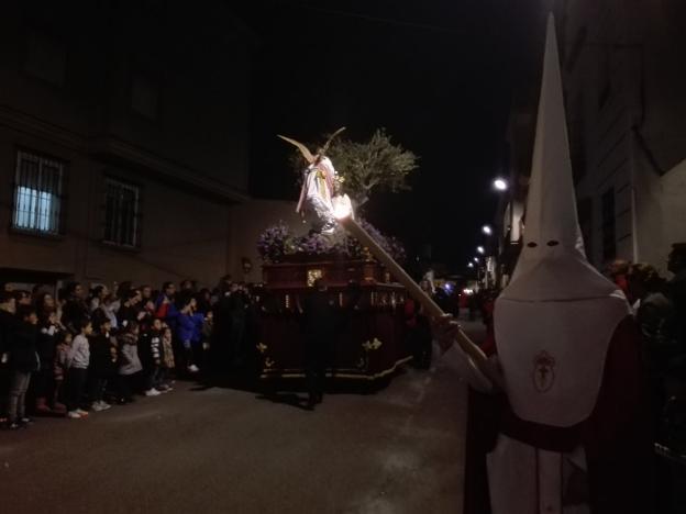 Imagen de la procesión de San Roque anoche. :: g. c.