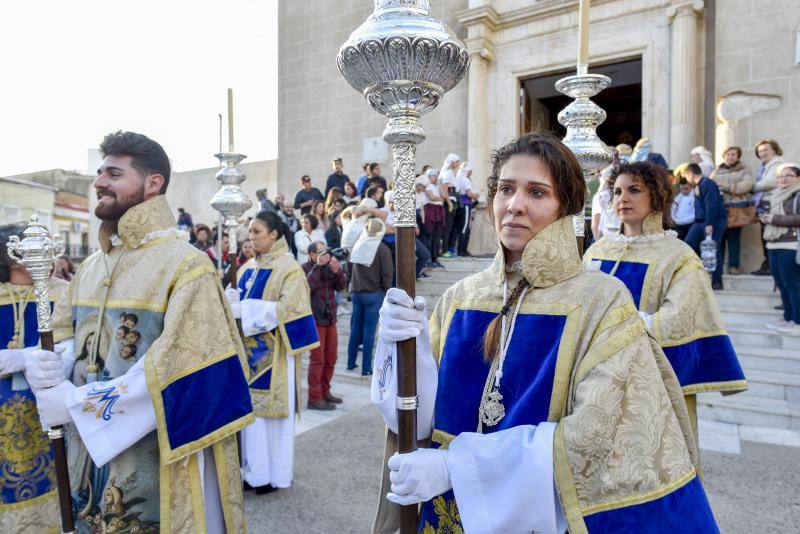 Cofradía de la Sagrada Resurección de Nuestro Señor Jesucrito, Cristo de la Caridad en su Sentencia y María Santísima de la Aurora. 