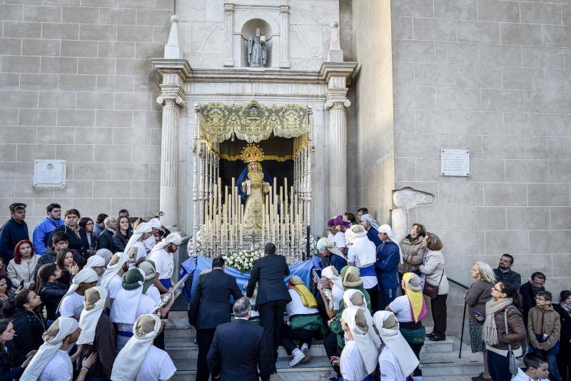 Cofradía de la Sagrada Resurección de Nuestro Señor Jesucrito, Cristo de la Caridad en su Sentencia y María Santísima de la Aurora. 