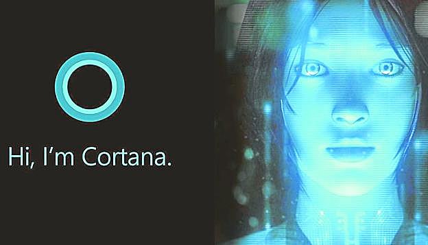 Imágenes promocionales de 'Aura' (Telefónica) y 'Cortana' (Microsoft), dos inteligencias artificiales. :: r. c.