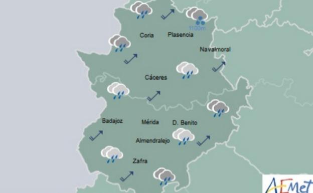 Previsión de la Aemet para este martes 10 de abril.:: HOY