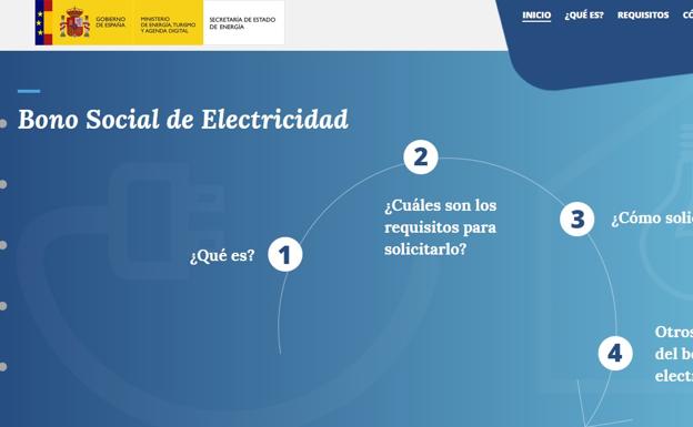 Web del Bono Social de Electricidad.