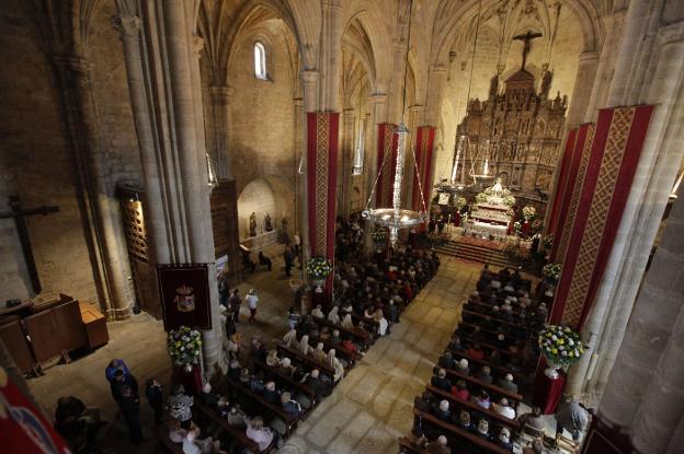 Vista general de la Concatedral de Santa María, ayer por la mañana. :: lorenzo cordero