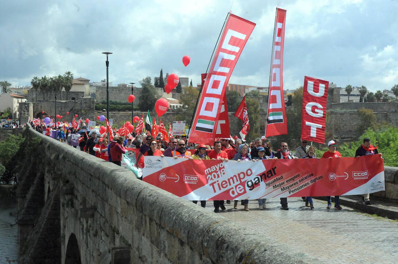 Fotos: Manifestación del Primero de Mayo en Mérida