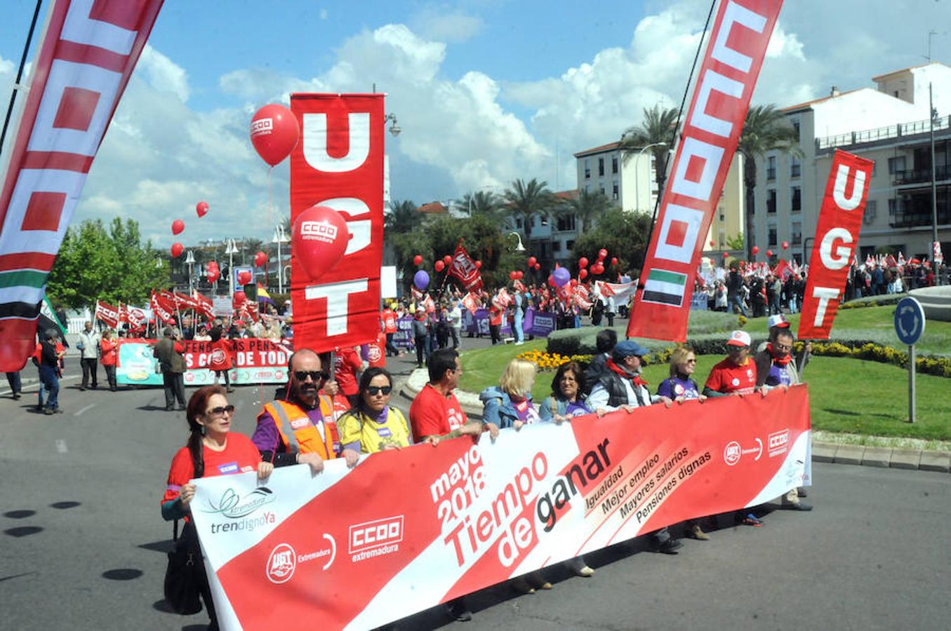 Fotos: Manifestación del Primero de Mayo en Mérida