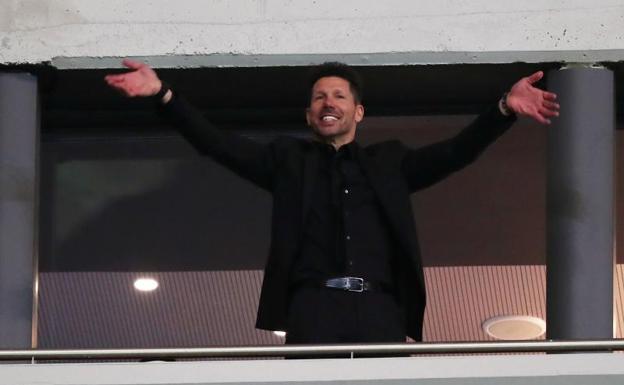 El entrenador del Atlético de Madrid, el argentino Diego Simeone.